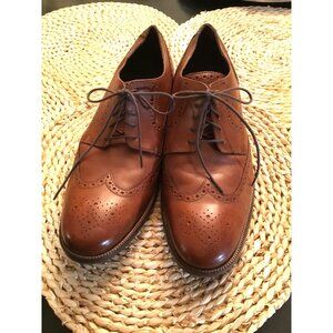 Cole Haan Original Grand Wingtip Oxford Dress Shoes Brown Leather Size 13